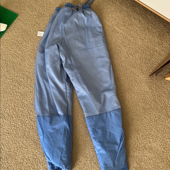 Eddie Bauer Women's Rip Stop Blue Nylon Athletic Vintage Y2K Track Pants Small - Picture 12 of 13